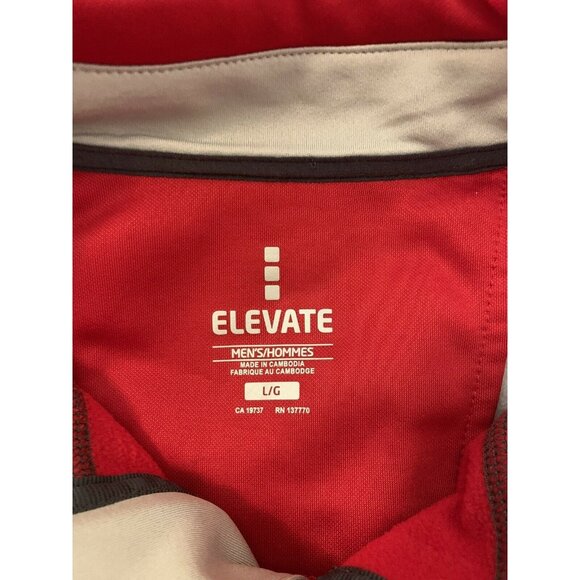New‎ microfiber Hoodie by Elevate unisex Waylen East Youth Club Sz L Orange Gray - Picture 2 of 7